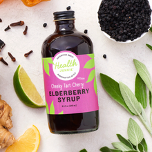 Load image into Gallery viewer, Cheeky Tart Cherry Elderberry Syrup