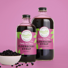 Load image into Gallery viewer, Cheeky Tart Cherry Elderberry Syrup